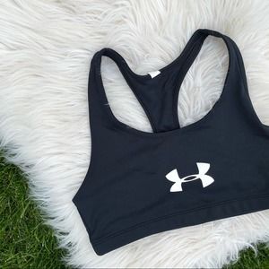 Under armour black sports bra youth XL